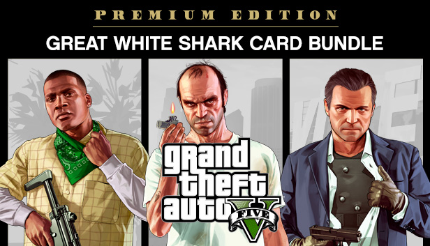 Grand Theft Auto V Enchanced & Great White Shark Card